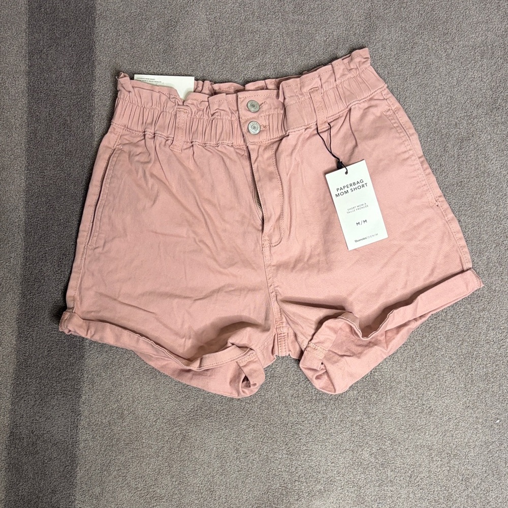 Blue notes size M Pink High-Waisted Women Shorts